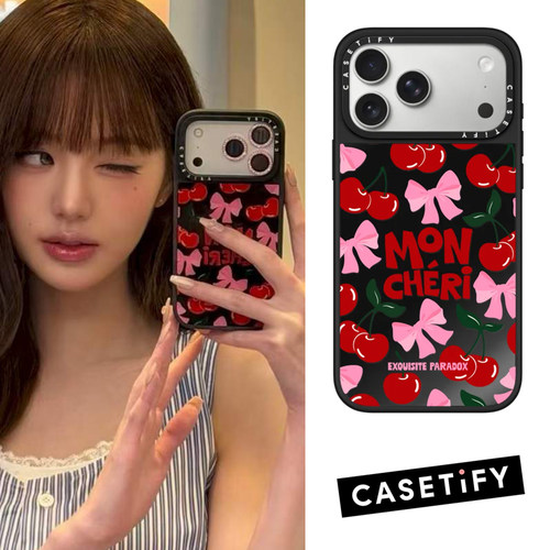 CASETiFY粉樱绒语适用苹果手机壳