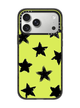 现货CASETiFY正品荧光绿黑色星星适用苹果iPhone17 pro max磁吸手机壳16/15/14小众高端air全包防摔保护套13