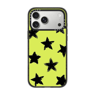 现货CASETiFY正品荧光绿黑色星星适用苹果iPhone17 pro max磁吸手机壳16/15/14小众高端air全包防摔保护套13