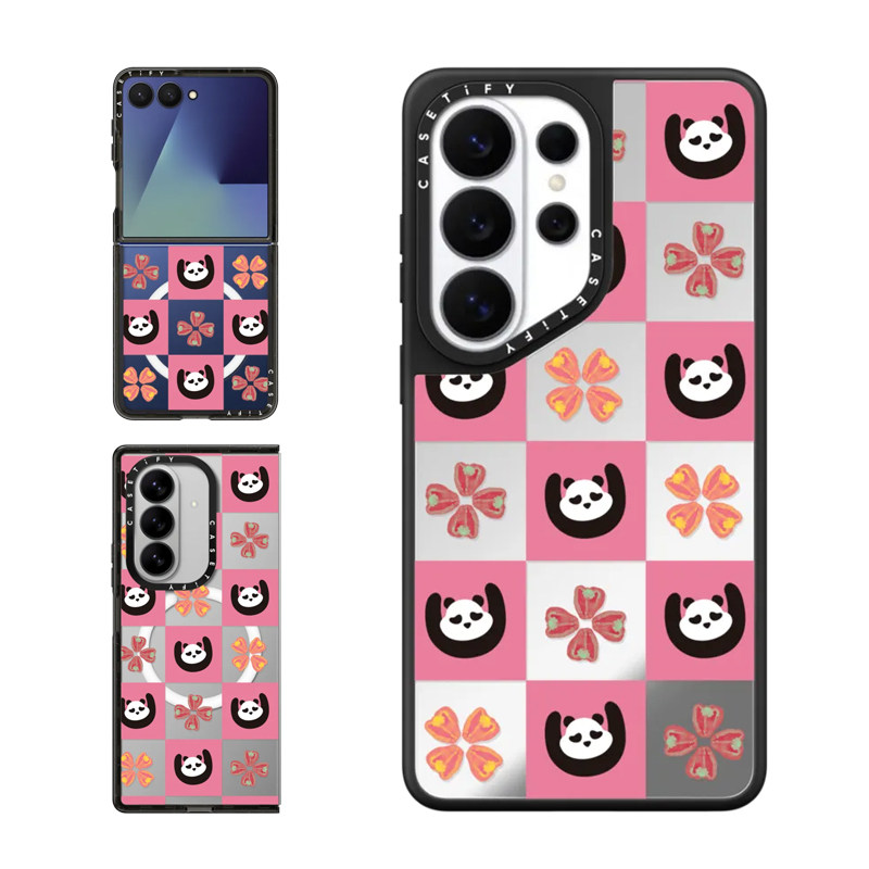 现货CASETiFY成都城市限定胖达消消乐适用三星S25/S26 Ultra手机壳Z Flip7/Z Fold 6/5创意国潮熊猫格纹套s24