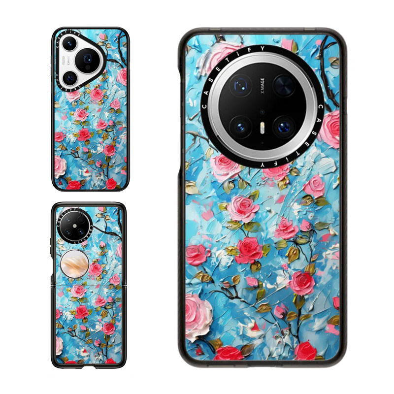 玫瑰花爱CASETiFY适用华为手机壳