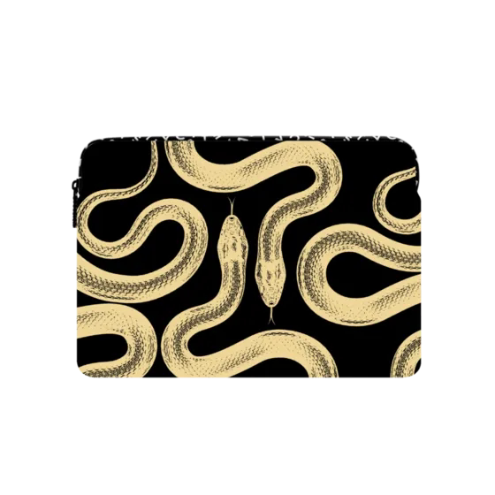 CASETiFY金色大王蛇个性潮牌适用苹果iPad/MacBook Pro 13/16寸笔记本电脑包黑色潮流高端海绵内胆包袋防摔套