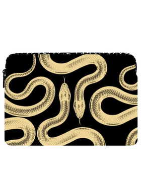 CASETiFY金色大王蛇个性潮牌适用苹果iPad/MacBook Pro 13/16寸笔记本电脑包黑色潮流高端海绵内胆包袋防摔套