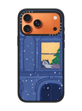现货CASETiFY法式喵星人适用于苹果iPhone17 pro max磁吸手机壳16/15/14创意艺术13冬季圣诞节日氛围保护套12