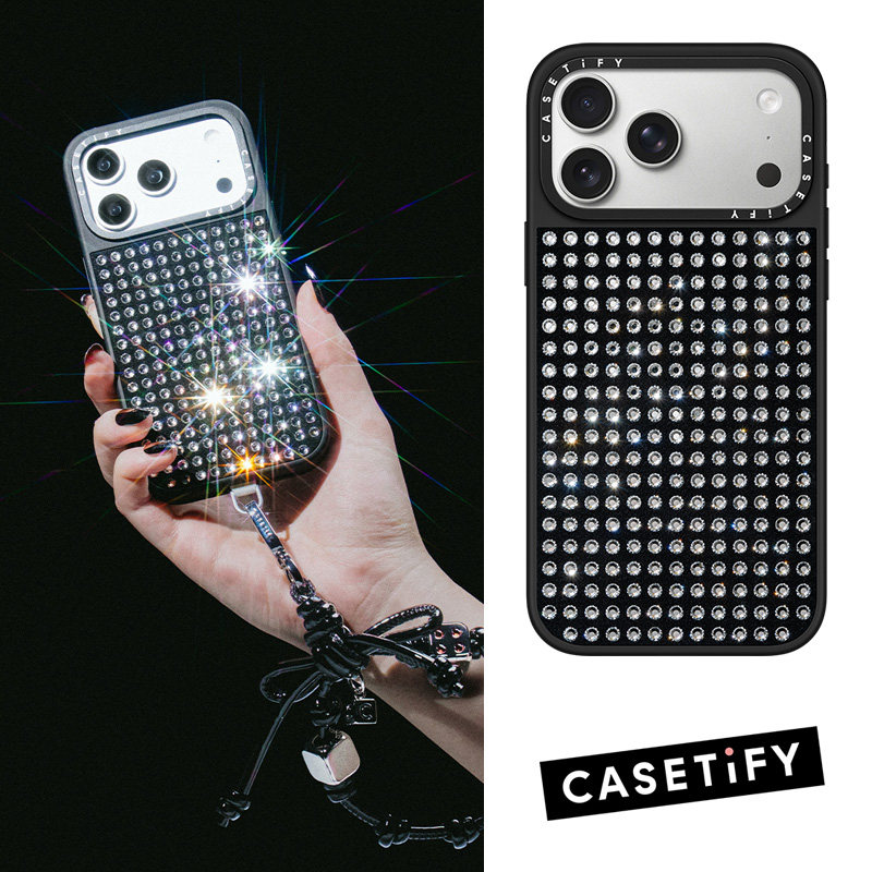 现货CASETiFY闪亮奢华捷克水钻手机壳适用于苹果iPhone17promax保护套17pro香港时尚潮牌Air独特高端全包防摔