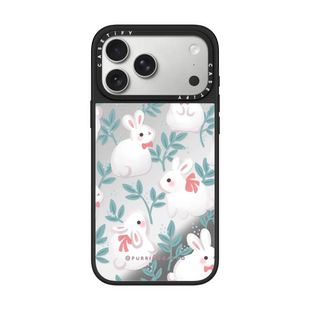 现货CASETiFY雪白小兔子适用苹果iPhone17 Pro Max手机壳16/15/14磁吸Magsafe镜面13潮牌全包防摔卡通保护套