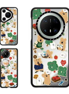 现货CASETiFY柿子椒熊QUOKKA家族适用华为Pura 80 Pro手机壳Ultra/Pocket 2折叠Mate60/70Pro+萌系可爱保护套