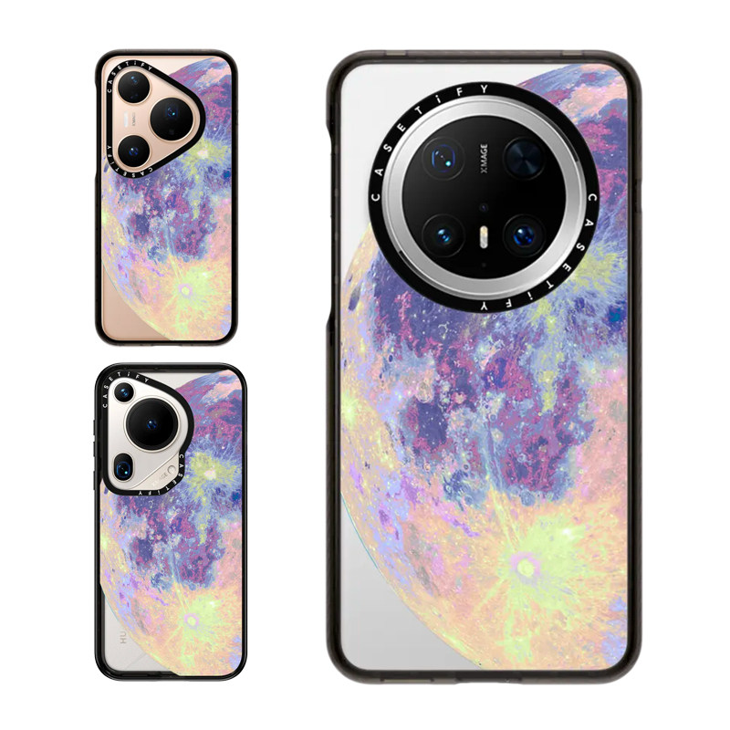 现货CASETiFY绚丽月球适用华为Pura 80 Pro手机壳Ultra/Pocket 2折叠Mate70Pro+时尚潮小众高级感防摔保护套