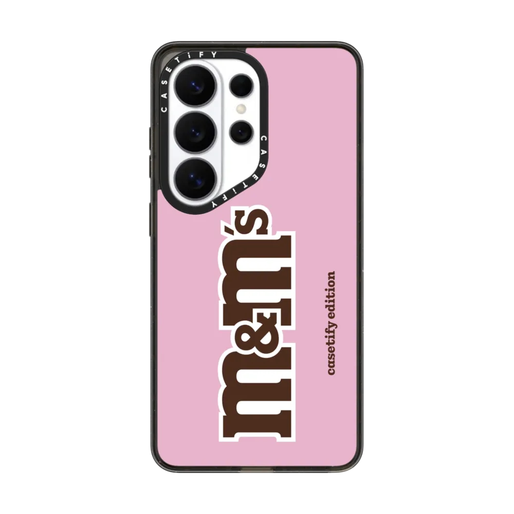 现货CASETiFY联名M&M'S糖果系M豆经典标志粉色适用三星S25/S26 Ultra手机壳Z Flip 6/Z Fold 5趣味限量保护套