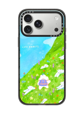 现货CASETiFY生活等待着你适用苹果iPhone17 Pro Max磁吸手机壳16/15/14小众治愈13春日绿色可爱小兔保护套12