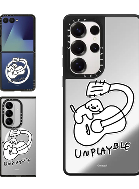 现货CASETiFY无法播放适用三星S24/S25 Ultra手机壳Z Flip7/Z Fold 6/5趣味狗狗插画matsui卡通防摔保护套s23