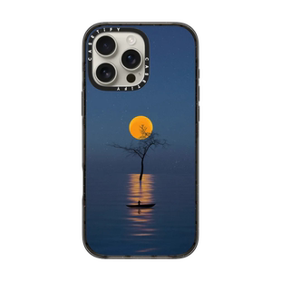 现货CASETiFY月下船适用苹果iPhone16 Pro Max磁吸手机壳15/14/13创意潮牌小众艺术宁静轻奢全包防摔保护套12