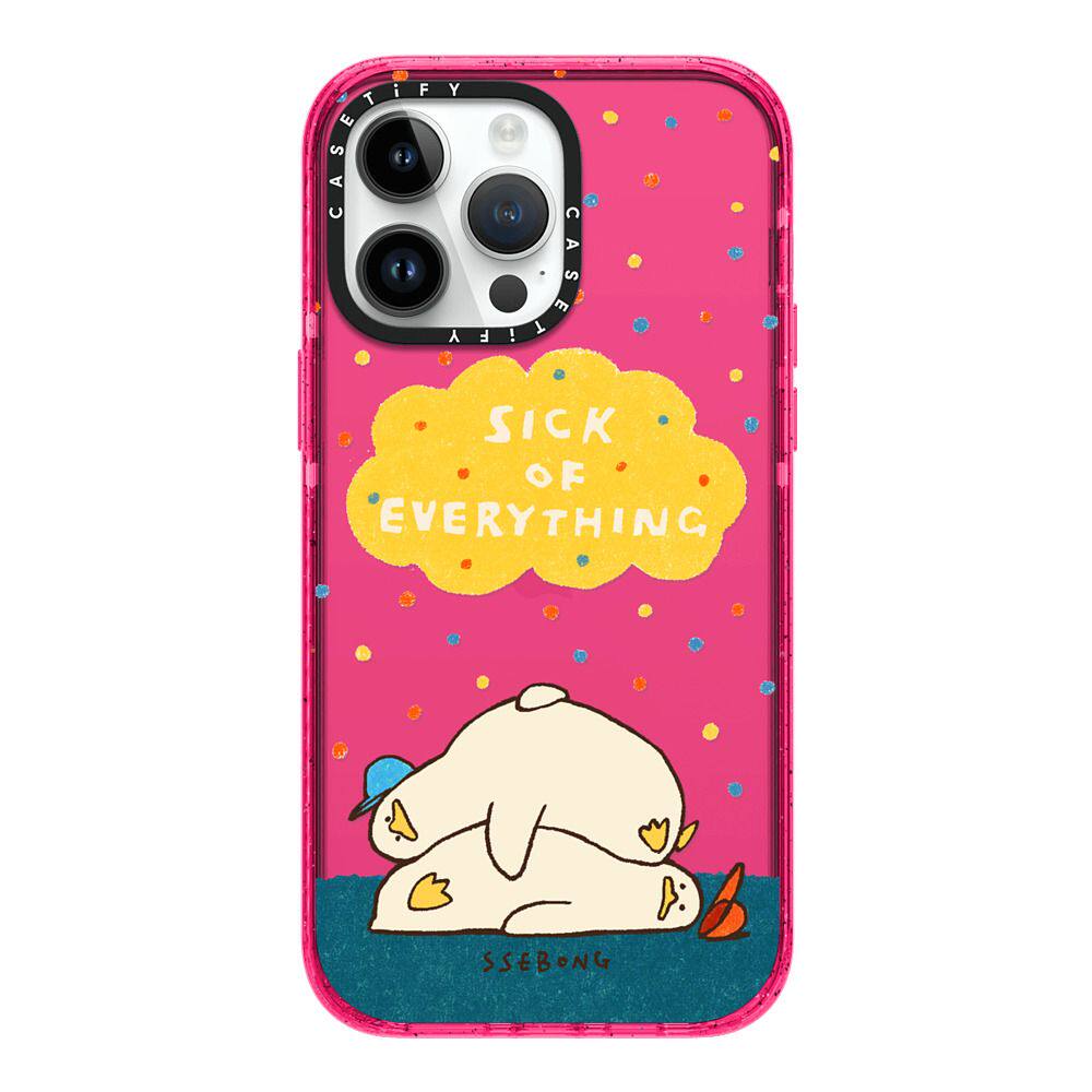 厌倦了一切casetify适用苹果iphone15 pro max手机壳14镜面13磁吸潮牌