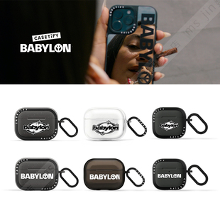 2代无线蓝牙耳机保护套Airpods3 CASETiFY联名Babylon LA洛杉矶滑板文化适用于苹果Airpods 4代防摔壳 pro