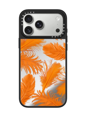 现货CASETiFY歌舞女郎橙色羽毛适用苹果iPhone17 Pro Max磁吸手机壳16/15/14创意13个性小众air防摔保护套12