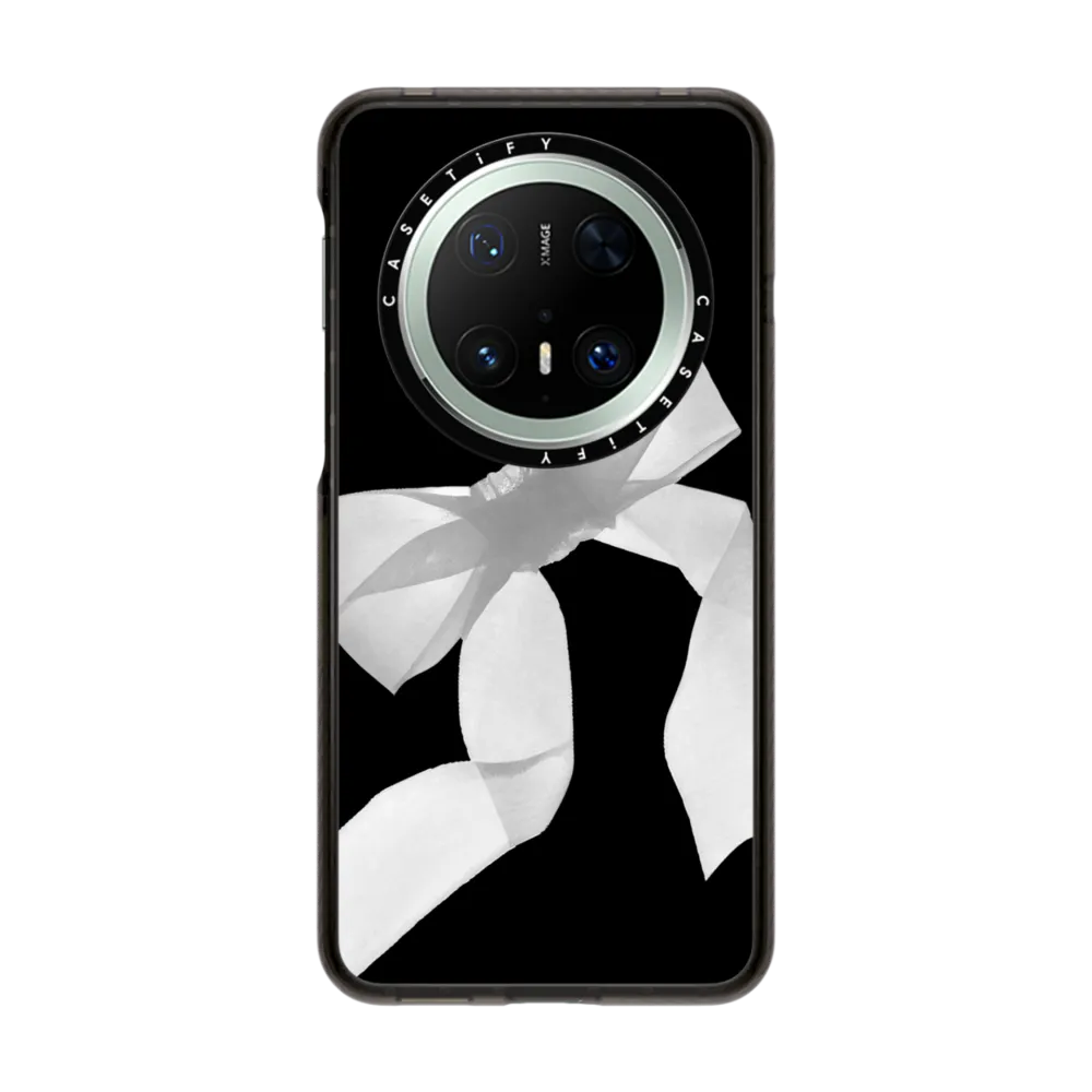 CASETiFY黑白欧根纱缎带手机壳