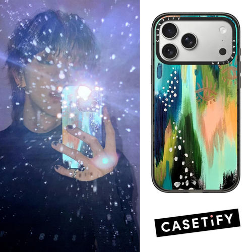 青蓝晕染CASETiFY适用苹果16潮牌