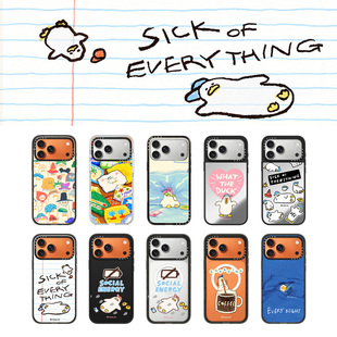现货CASETiFY艺术家联名SSEBONG躺平鸭适用苹果iPhone17 Pro Max磁吸手机壳16/15/14趣味插画13可爱保护套12