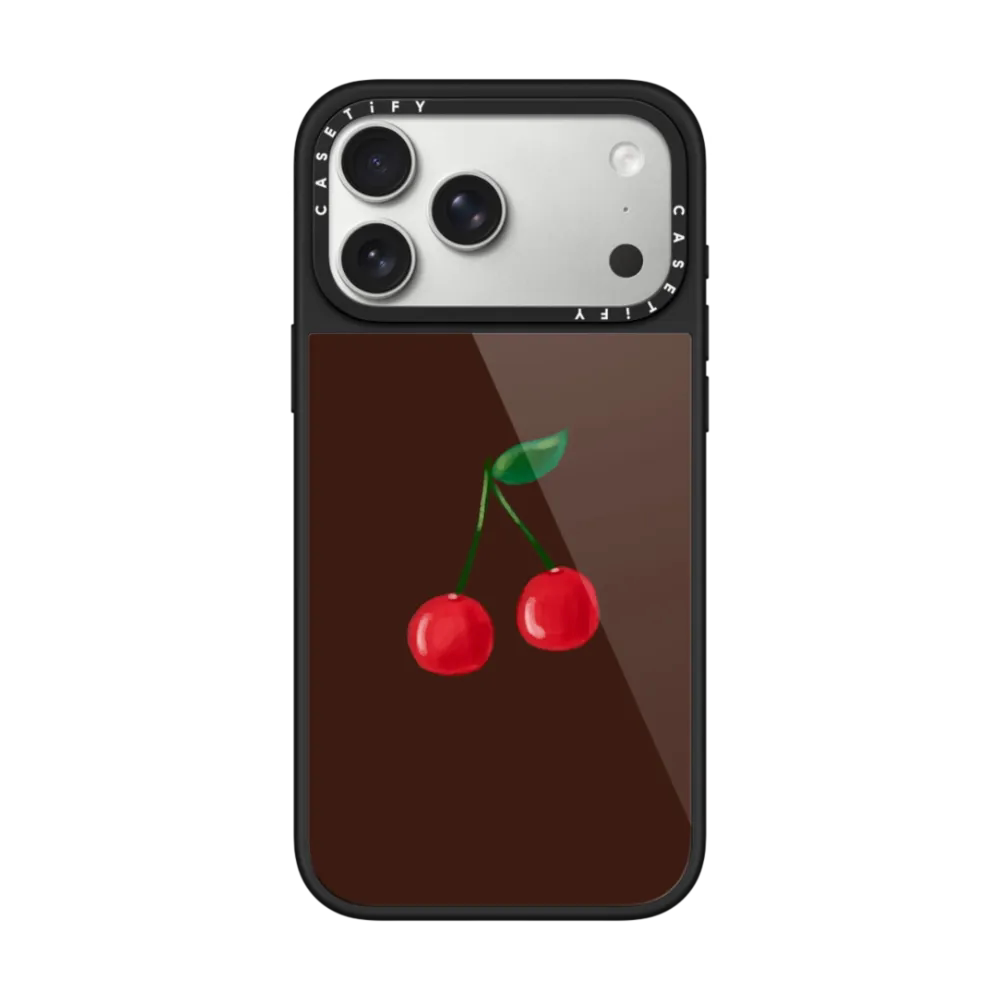 现货CASETiFY樱桃晶釉框适用于苹果iPhone17promax磁吸手机壳17pro釉光背板air时尚小众简约防刮花16pm保护套