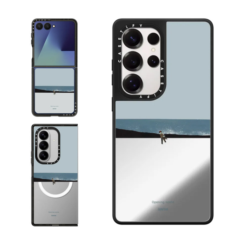 现货CASETiFY故事开篇适用于三星S24/S25 Ultra手机壳Z Flip7/Z Fold 6/5艺术家Suntur小众极简防摔保护套s23