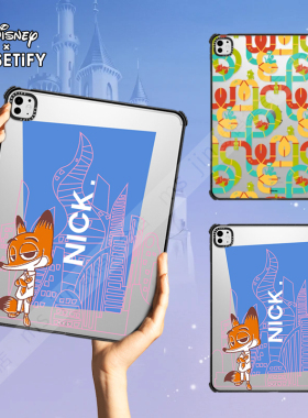 CASETiFY联名疯狂动物城2尼克和朱迪适用于苹果iPad Pro 11/13/12.9寸平板电脑保护套Air第4/5/6/7代保护套M3