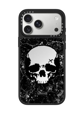 现货CASETiFY致命烦恼适用苹果iPhone17 Pro Max磁吸手机壳16/15/14个性潮牌13黑色骷髅头高端轻奢防摔保护套