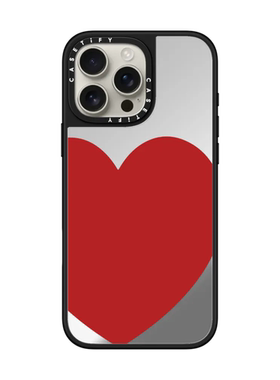 现货CASETiFY红色爱心适用苹果iPhone16 pro max磁吸手机壳15/14/13/12时尚潮牌高端情人节情侣氛围感保护套