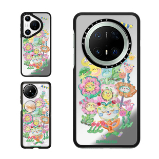 70Pro 现货CASETiFY鲜花贴纸艺术家Slowcoaster适用华为P80 2折叠Mate60 Pocket 可爱保护套 Pro手机壳Ultra