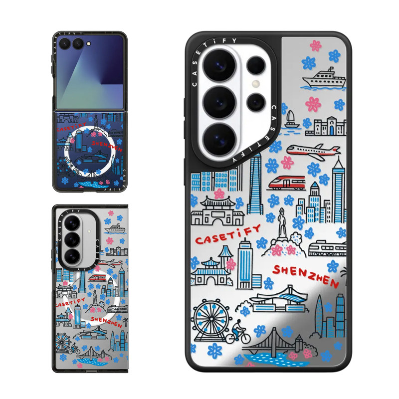 现货CASETiFY城市限定你好深圳适用三星S25/S26 Ultra手机壳Z Flip7/Z Fold 6/5创意文化潮流防摔保护套s24+