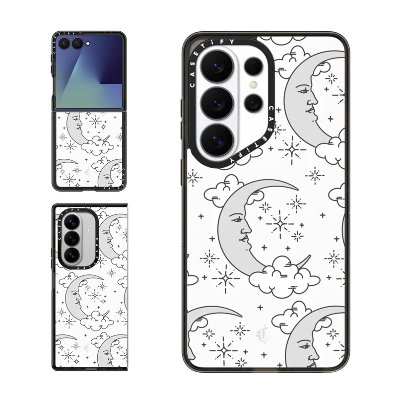 现货CASETiFY正品梦之月适用三星S25/S26 Ultra手机壳Z Flip7/Z Fold 6/5时尚潮流小众高端月亮防摔保护套s24