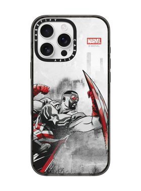 现货CASETiFY联名漫威美国队长VS定制款适用苹果iPhone16 pro max磁吸手机壳15/14/13限量款个性潮酷保护套12