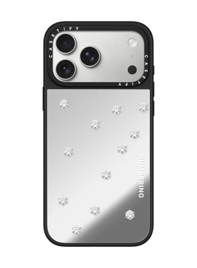 现货CASETiFY联名NUMBERING闪亮钻石适用苹果iPhone17 pro max磁吸手机壳16/15/14极简高端13奢华12保护套air