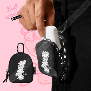 CASETiFY可爱大眼兔子foxy illustrations耳机收纳袋数码整理包包