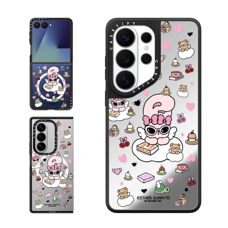 现货CASETiFY艺术家Esther Bunny闲云适用三星S25/S26 Ultra手机壳Z Flip7/Z Fold 6/5可爱少女心保护套s24+