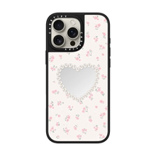 现货CASETiFY珍珠爱心镜面小碎花适用苹果iPhone16 pro max磁吸手机壳15/14/13/12复古潮牌小众高端名媛ins风