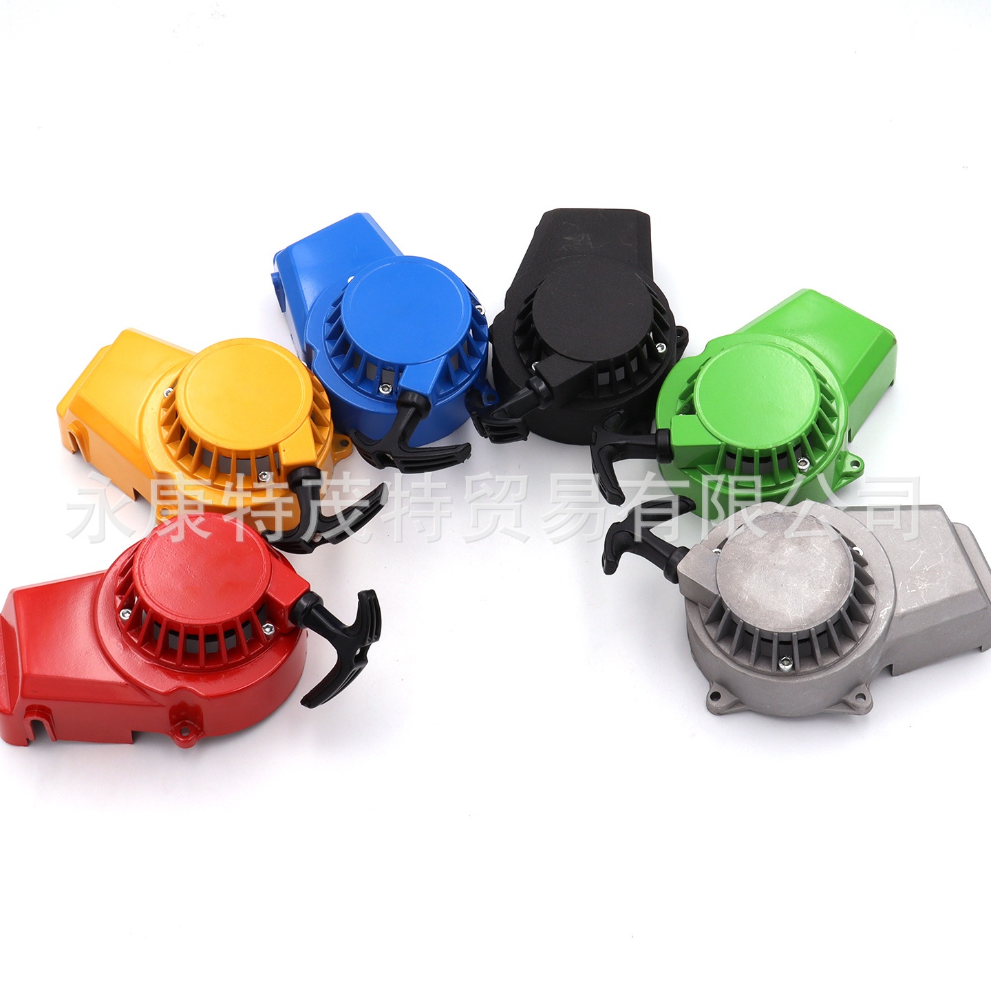 2冲小跑车手拉 全铝手拉器 普拉 49CC小越野启动器 发动机配件