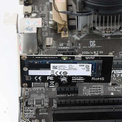 1个 黑色 金属+塑料 m2 NVME转接卡 m2 NVME转 pcie  x1转接卡 m2