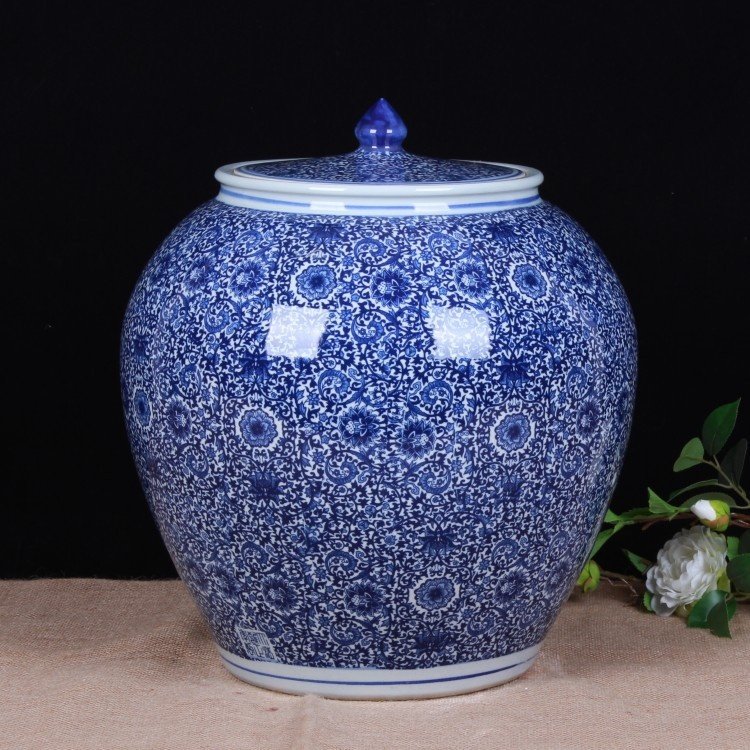 陶瓷储物缸供应50斤米缸容器厨房装油罐家用大号密封罐防潮防虫,橡塑材料及制品,工业陶瓷,淘宝优惠券,粉丝福利购,淘宝优惠卷