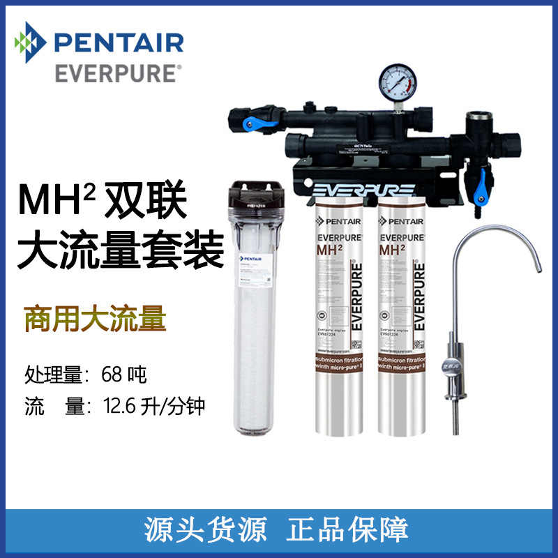 美国爱惠浦EVERPURE MH2双联款大流量套装商用净水器