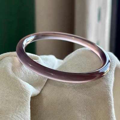 天然冰种玛瑙手镯葡萄细条玉镯