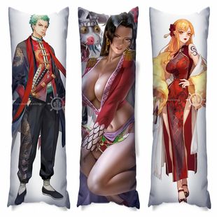 女帝汉克库罗宾娜美等身抱枕海贼王周边定制睡觉长条枕头2way含芯