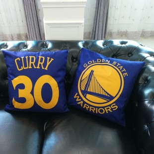 NBA科比库里周边抱枕快船威少杜兰特篮球客厅乔丹骑士艾佛森靠枕