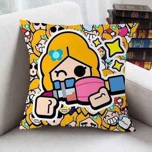荒野乱斗周边游戏抱枕双面定制卡通动漫礼物寝室高清礼物靠枕含芯