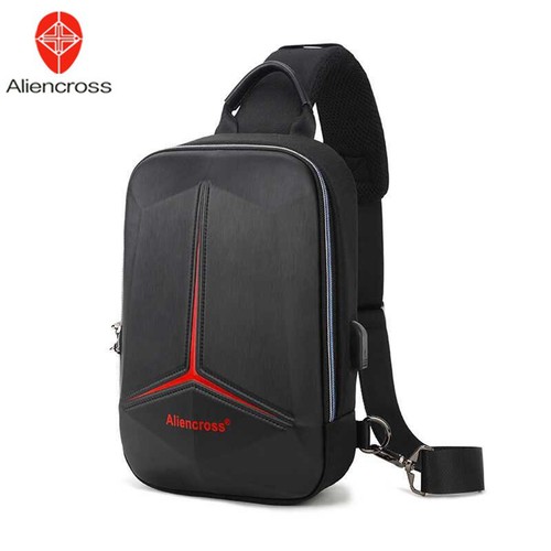 男女骑行男士胸包2024新款USB