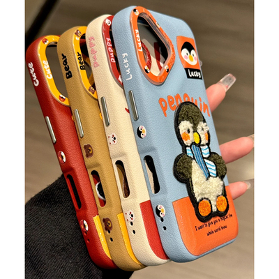 皮纹秋冬jellycat萌物手机壳女生