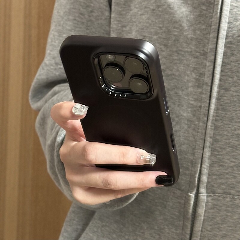 纯色英文菲林磁吸支架适用苹果