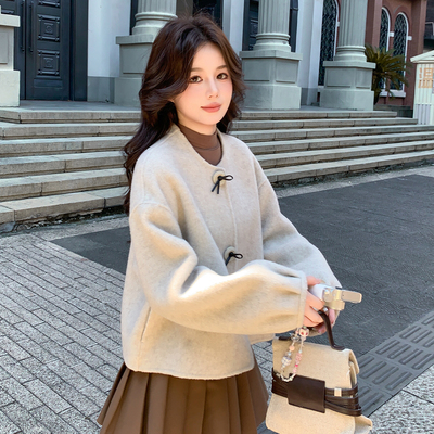 大衣女双面羊绒高级感女毛呢外套