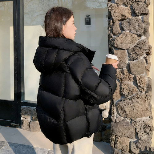 版型好看羽绒服95白鸭绒加厚外套