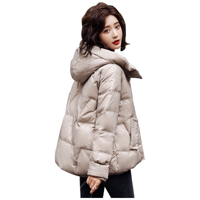 漫舞精灵爆款短款连帽高端羽绒服