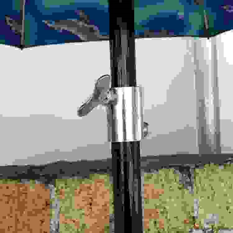 钓鱼伞中间接头.高强度镀锌钢(22mm-25mm)新款